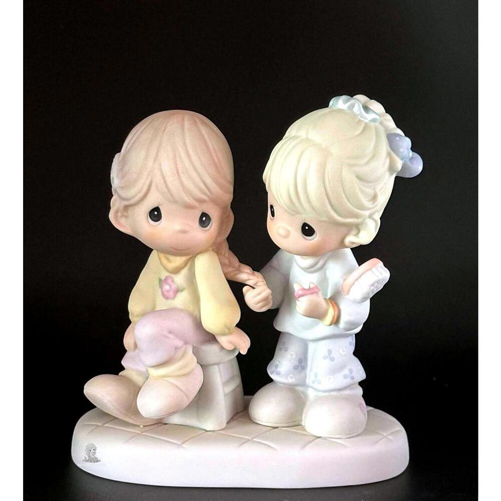 Precious Moments Adorable Collectible Figurine of Two Girls 🕊️🌸 - Picture 6 of 6